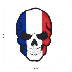 PATCH ECUSSON  EN  3D    -   PVC   -   SKULL FRANCE -  VELCRO  -