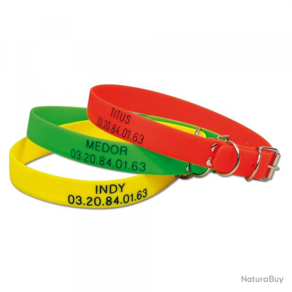 Collier Fluo Grav 2 lignes Vert