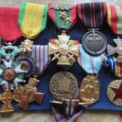 médaille légion honneur diplome ww2 croix guerre Mitterand 9°RIC colo résistance France Libre engagé