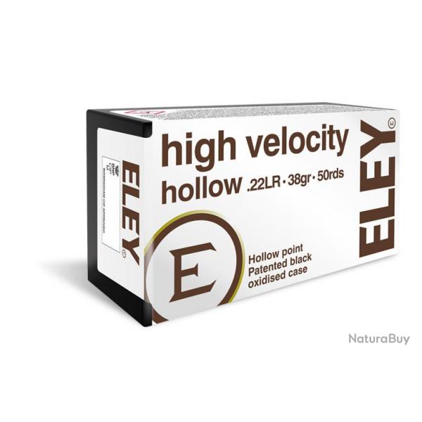 Munitions ELEY High Velocity Hollow Point cal. 22 LR  