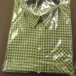 Chemise à carreaux Trachten verte taille XL