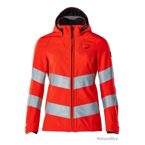 Veste softshell fluo coupe femme dperlante MASCOT SAFE SUPREME 18512-246 Rouge XS