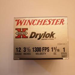 1 boîte de 25 cartouches Winchester Drylok  cal 12/89 (boîte grise) N°1 SUPER PRIX !!!