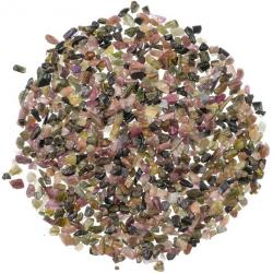 Mini pierres roulées tourmaline multicolore - 3 à 8 mm - 50 grammes