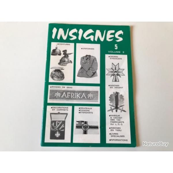 Catalogue INSIGNES n5 vol 2 - special materiels allemands - 1977 - WW2