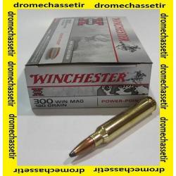 1 boite  20 cartouches  de calibre 300 Winchester Magnum Power point , 180 grains