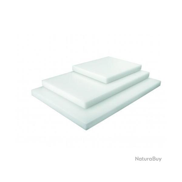 PLANCHE  DCOUPER POLYETHYLENE HD500 AVEC RIGOLE BLANCHE 50 x 30 x 2 cm