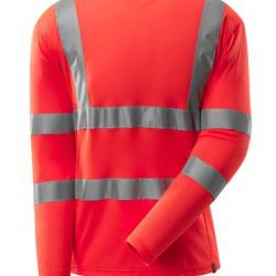 T-shirt haute visibilité à manches longues MASCOT SAFE CLASSIC 18281-995 S Rouge
