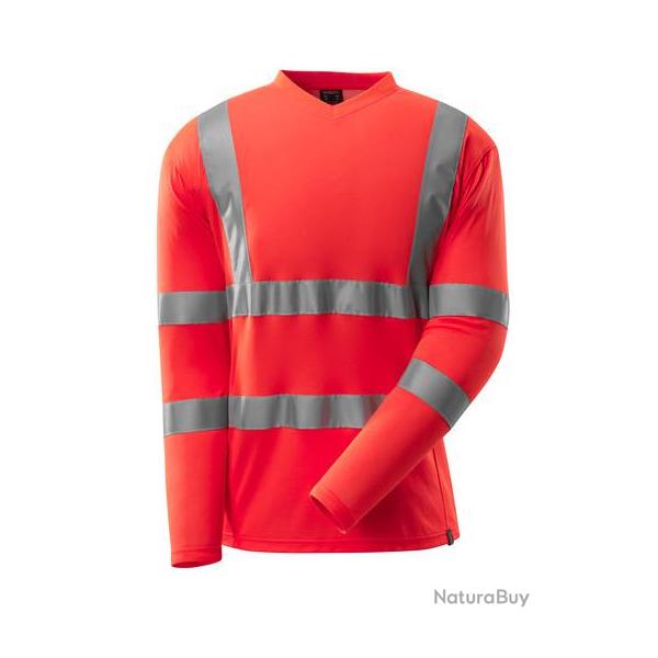 T-shirt haute visibilit  manches longues MASCOT SAFE CLASSIC 18281-995 S Rouge
