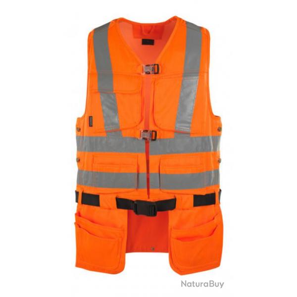 Gilet de signalisation porte-outils MASCOT YORKTON 08089-860 L Orange