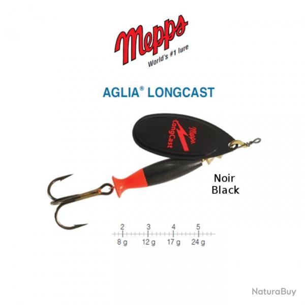 AGLIA LONGCAST MEPPS Noir 2 / 8 g