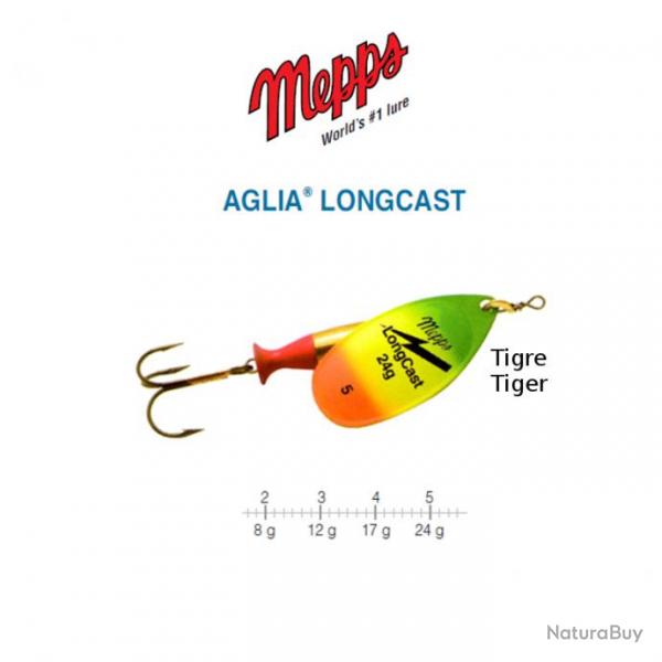AGLIA LONGCAST MEPPS Tiger 2 / 8 g