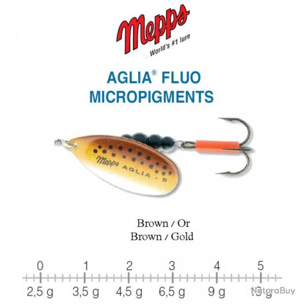 AGLIA FLUO MICROPIGMENTS MEPPS 1 / 3.5 g Brown/Or