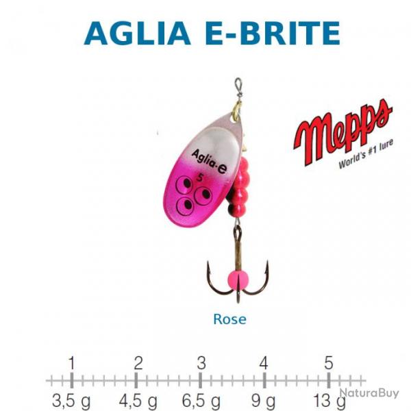 AGLIA E-BRITE MEPPS 1 / 3.5 g Argent Rose