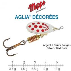 AGLIA® DECOREES MEPPS 3 / 6.5 g Argent/Points Rouges