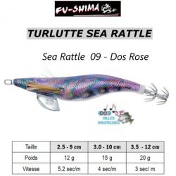 TURLUTTE SEA-RATTLE FU-SHIMA Dos Rose 3.5 - 12 cm