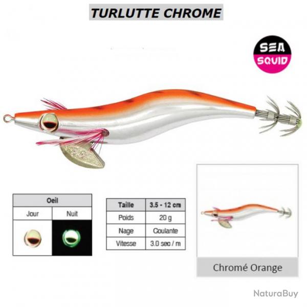 TURLUTTE CHROME SEA SQUID Chrom Orange