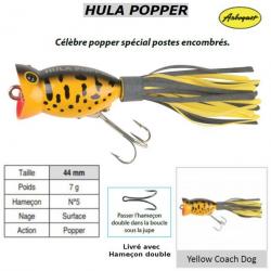 HULA POPPER ARBOGAST Yellow Coach Dog