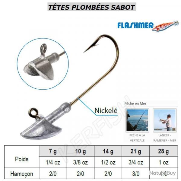 TETES PLOMBEES SABOT FLASHMER 21 g