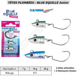 TÊTES PLOMBÉES - BLUE EQUILLE Junior FLASHMER 20 g