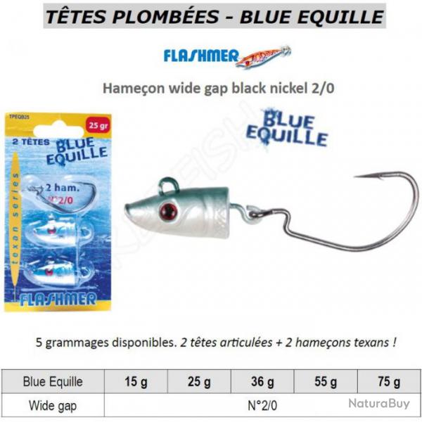 TTES PLOMBES - BLUE EQUILLE FLASHMER 15 g