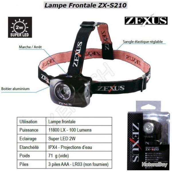 Lampe Frontale ZX-S210 ZEXUS