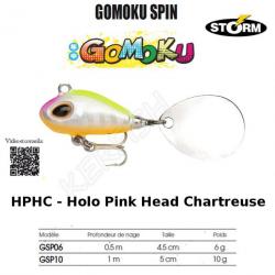 GOMOKU SPIN STORM Holo Pink Head Chartreuse 4.5 cm