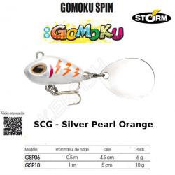 GOMOKU SPIN STORM Silver Pearl Orange 4.5 cm
