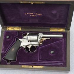 REVOLVER H FAURé LEPAGE Paris modèle 1872 par LEBEAU FRERES Monogrammé MP en Coffret - France XIXè T