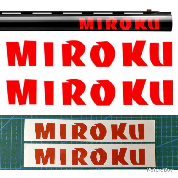 2x MIROKU Vinyle Autocollant pour canon. 11 couleurs et 3 tailles au choix