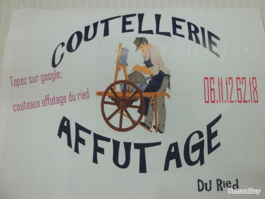 affutage de couteaux , ciseaux , outils de jardin ou d'atelier à