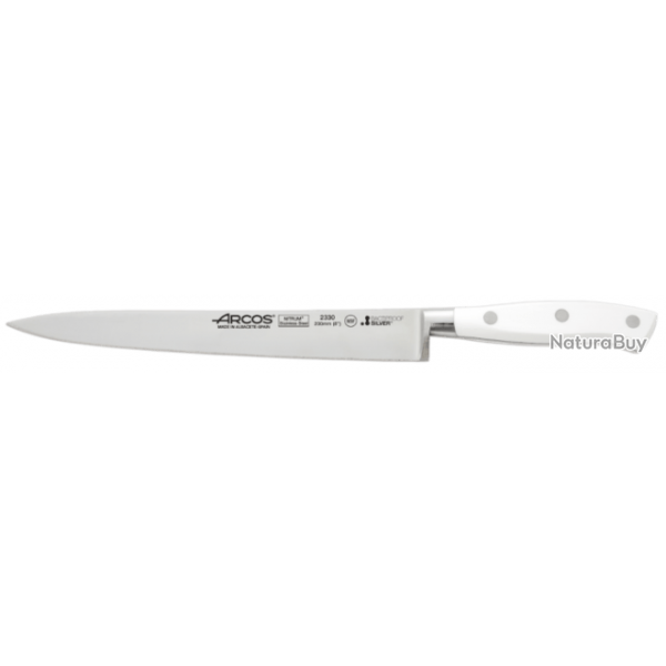 Couteau  fileter forg Arcos Riviera manche blanc 20 cm