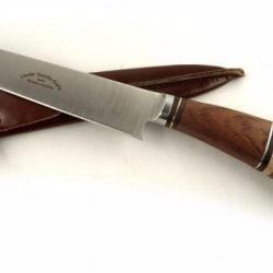 Couteau de gaucho Linder manche bois de palissandre/ecorce