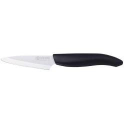 Couteau d'office 7,5 cm - lame céramique blanche - manche noir Kyocera