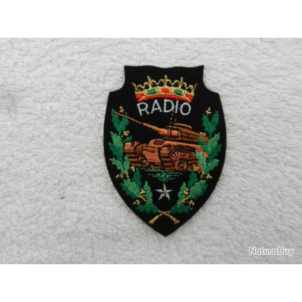 Insigne badge militaire Franais radio - blinde