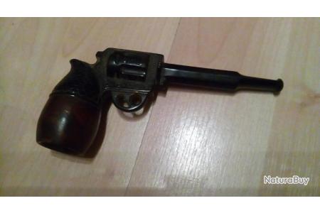 Pipe Revolver En Bakelite Des Annees 1900 Avec Son Foyer En Buis Briquets Zippos Etc 5191234