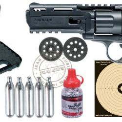 Kit revolver 4,5 mm BB CO2 UMAREX UX Tornado (2,5 Joules) - PACK PROMO