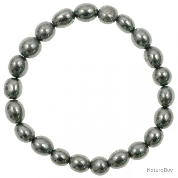 Bracelet en hmatite - Perles pierres roules