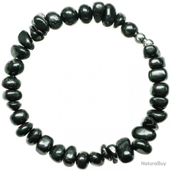 Bracelet en shungite - Perles roules 7  10 mm