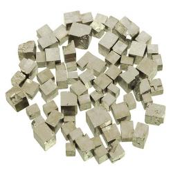 Pierres brutes pyrite cubique - 0.5 à 1.5 cm - 50 grammes