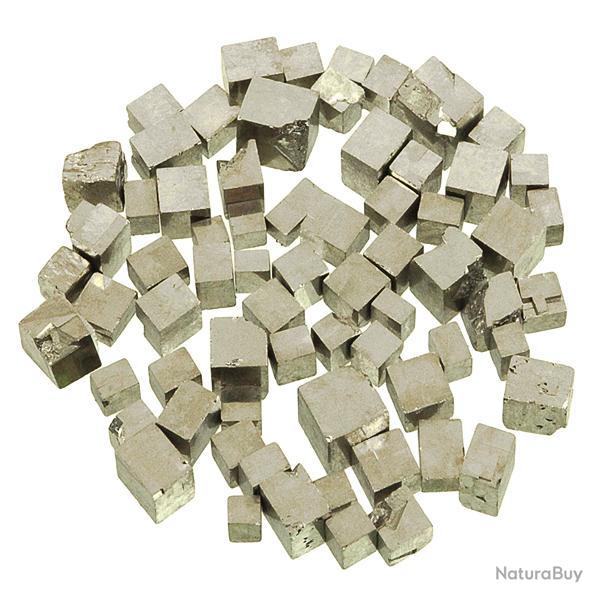 Pierres brutes pyrite cubique - 0.5  1.5 cm - 50 grammes