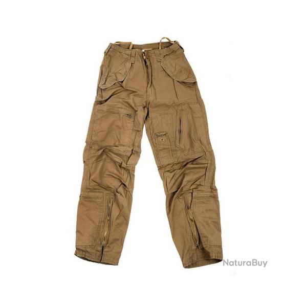 pantalon  multi poches -   pilote - couleur  sable - taille XS = 36
