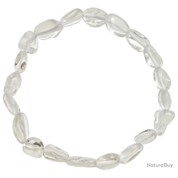 Bracelet en cristal de roche extra - Perles pierres roules mini