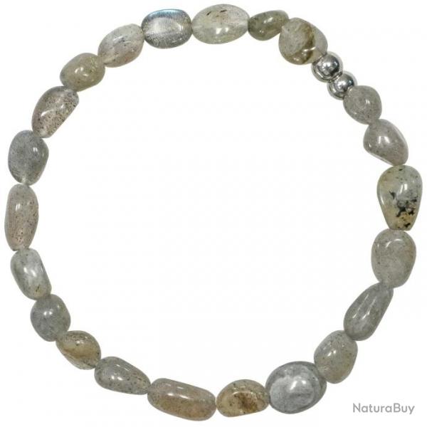 Bracelet en labradorite - Perles roules 5  8 mm