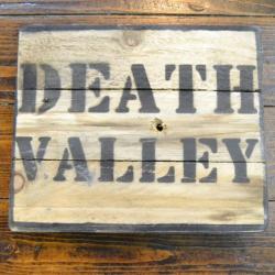 Repro panneau DEATH VALLEY - décoration Western Farwest américain. USA cowboy country