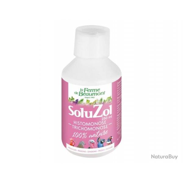 SoluZol 250 mL - indispensable aux faisans, pigeons, paons et dindons