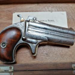 PISTOLET DOUBLE DERRINGER GRAVE VERS 1875