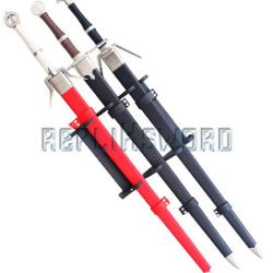 Pack 3 Epees The Witcher Sabre Geralt de Riv et Ciri + Support Repliksword