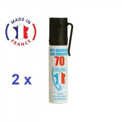 Pack 2 bombe lacrymogene Gaz Gel 25 ml promotion