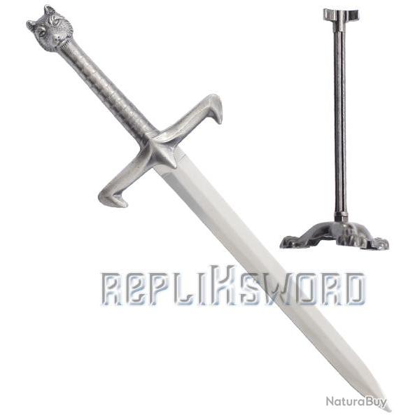 Coupe Papier Jon Snow Ouvre Lettre Longclaw Epee + Support Game of Thrones Repliksword